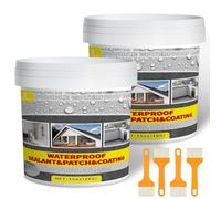 2KG Impermeabilizante Transparente,Revestimiento Impermeable Invisible,Pintura Impermeabilizante para Exteriores y Interiores,Sellador Impermeable para Terrazas,Pared,Baño