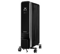 2kW 9 Aleta Aceite Lleno Calentador Con Pantalla LED & Control Remoto, Negro -