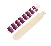 2L Bolsa de Agua Caliente, Natural Goma Botellas con Funda Suave Felpa, 72cm Larga Botella Agua Caliente, para Cuello y Hombros, Espalda, Piernas y Cintura, Compresa Tibia y Fría (3)