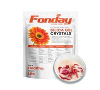 2LBs Flower Drying Crystal, Fonday Cristales de secado de flores de gel de sílice de 2 libras con cristales finos que indican el color reutilizable