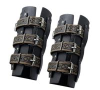 2lots - Muñequera de piel gótica medieval unisex para cosplayers e historia
