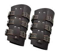 2lots Pulsera de cuero gótica con armadura medieval blazer unisex para cosplayer e historia