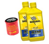 2Lt Aceite BARDAHL 5W40 Filtro Malossi Motor Vespa GTS 125 250 300 4T