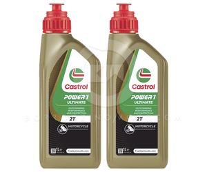 2LT Aceite Mezcla Motor Moto Castrol Power1 Ultimate 2T 100% Sintético Racing