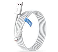 2m 120W Trenzado Cable USB C para Xiaomi Redmi Note 17/15/14/13/12/11/10Pro | 6A Cable USB A a Tipo C Cable Carga rápida para Xiaomi 17T/15T/14T/13T/12T/11T/POCO F9/X8/F8/X7/F7/X6/X5 Pro Pad 8/7/6 blanco