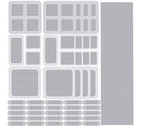 2m + 20 piezas Cinta Reparadora Parches para Pantalla de Windows, VEINARDYL Autoadhesivo Pegatinas para Puerta de Mosquitera Recambio Reparación de Malla para Reparar Agujeros Desgarros