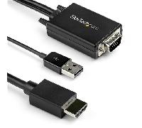 StarTech.com Cable de 2m Adaptador VGA a HDMI - Alimentado por USB - 1080p