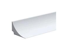 2M Barrera de Ducha Silicona Barrera Agua Ducha Autoadhesiva Borde Plato Ducha Umbral de Ducha Plegable Barrera para Agua de Baño y Cocina, Blanco(Un adhesivo de soporte)