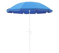Φ2m Beach by The Sea, Folding Portable and UV Protection Garden Parasol, Tiltable Sun Umbrella, Balcony, Courtyard, Swimming Pool, Outdoor