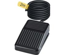2m cable 10A 250V AC interruptor de pie eléctrico Momentaria plástico interruptor pedal encendido / apagado control negro, interruptor de palanca, pulsadores