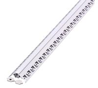 2M Esquina Kit de Montaje Con Difusor Para LED Tira 2000X50.12X22.34Mm Plata