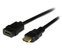 StarTech.com Cable de 2m Extensor HDMI - Cable HDMI Macho a Hembra - Cable Alargador HDMI 4K - Cable HDMI con Ethernet UHD 4K 30Hz Macho a Hembra - Cable HDMI 1.4 de Alta Velocidad