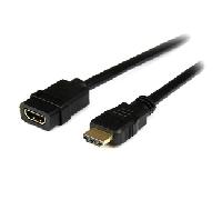 StarTech.com Cable de 2m Extensor HDMI - Cable HDMI Macho a Hembra - Cable Alargador HDMI 4K - Cable HDMI con Ethernet UHD 4K 30Hz Macho a Hembra - Cable HDMI 1.4 de Alta Velocidad