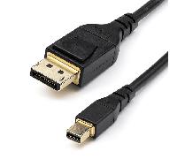 StarTech.com - Cable Adaptador de 2m Mini DisplayPort a DisplayPort 1.4 Certificado por VESA - HDR de 8K 60Hz HBR3 - Cable mDP a