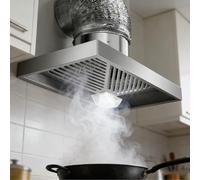 2m pipe,BAOJUHUIKANG Campana extractora de acero inoxidable 2800R/Min con iluminación, ventilador de extracción de cocina de fácil instalación, sistema de ventilación doméstico para estufa tradicional