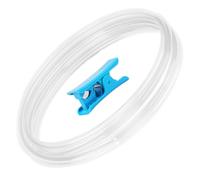 2M PTFE Tubo for 1.75mm Filamento con Cortador for Bambu Lab A1/A1 mini/P1P/P1S/X1C, Resistente Al Calor, Alta Lubricación 2.5mm IDx4mm OD Compatible with K1/K1 Max/Ender 3 V3 (Transparente)