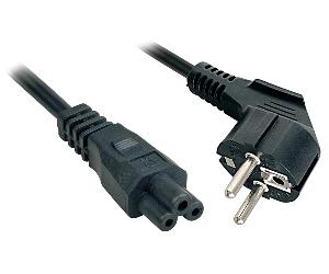 2m schuko to iec c5 mains cable