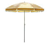Φ2m Striped Beach Outdoor Garden Shade, Big Sun Umbrella, Terrace Holiday Parasol, Suitable for Swimming Pool, Park, Fishing, Round