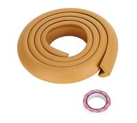 2M - Tira de parachoques para bebé, a prueba de bebés y protector de esquinas, parachoques de seguridad para muebles y mesas (marrón)
