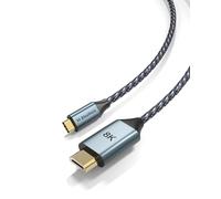 2M USB C HDMI, Elexlinco 8K/60 Hz Cable USB C a HDMI, Compatible con Thunderbolt 4/3, MacBook Pro/Air, iPad Pro, iPhone 15Pro/15/14, Galaxy S23/S22/S21, Note 20, Surface Pro