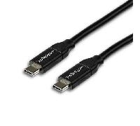 StarTech.com - Cable de 2m USB-C a USB-C con capacidad para Entrega de Alimentación de 5A - USB TipoC - Cable de Carga USBC - US