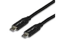 StarTech.com - Cable de 2m USB-C a USB-C con capacidad para Entrega de Alimentación de 5A - USB TipoC - Cable de Carga USBC - US