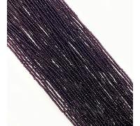 2mm 3mm Small Faceted Natural Semi-precious Stone Crystal Glass Loose Beads Strand DIY For Making Necklace Bracelets,Dk Purple,2mm-180pcs