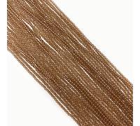 2mm 3mm Small Faceted Natural Semi-precious Stone Crystal Glass Loose Beads Strand DIY For Making Necklace Bracelets,Brown,3mm-110pcs