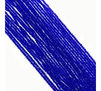 2mm 3mm Small Faceted Natural Semi-precious Stone Crystal Glass Loose Beads Strand DIY For Making Necklace Bracelets,Blue 2,2mm-180pcs