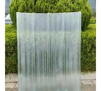 2mm Panel Para Tejado Transparente,Chapa Ondulada Para Invernaderos,Chapa Tejado A Prueba De Lluvia Anti-UV,Paneles Para Tejado Resistentes Al Impacto,Placa Ondulada FRP (0.9×1.6m,1pcs)