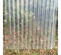 2mm Panel Para Tejado Transparente,Placa De Iluminación Natural FRP De Protección UV,Paneles Para Tejado Resistentes Al Impacto,Hojas De Techo Corrugado,Garaje Corrugado (0.9×0.8m,1pcs)