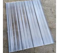2mm Paneles Para Tejado,FRP Con Resistencia A Los Rayos UV,Placa De Iluminación Natural De Fibra De Vidrio,Panel Para Tejado Transparente,Chapa Ondulada Para Invernaderos (0.9×0.8m,1pcs)