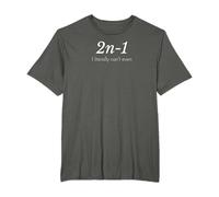 2n-1: Literalmente ni siquiera puedo matemáticas Álgebra Humor Camiseta
