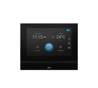 2N Indoor View Unidad de Respuesta Pantalla Táctil 7" Negro, Cristal Templado, Amplio Ángulo Visión para Proyectos Residenciales Lujo