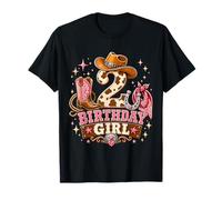 2nd Birthday Girl Pink 2 Years Old Cowgirl Western Rodeo Camiseta