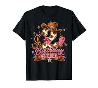 2nd Birthday Girl Pink 2 Years Old Cowgirl Western Rodeo Camiseta