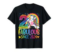 2nd Birthday Unicorn Outfit for 2 Year Old Girls Since 2024 Camiseta