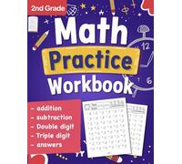 2nd Grade Math Practice Workbook with Addition and Subtraction Exercises with Answers: Time test math workbook for grade 2 , math Drills, Double and ... for grade 2 with Practice Problems exercises