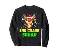 2nd Grade Squad Reindeer Xmas Teacher Student Christmas Sudadera