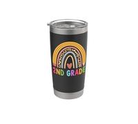 2nd Grade Teacher Student Boho Rainbow Back To School Vaso térmico de acero inoxidable de doble pared