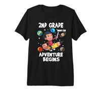 2nd Grade Where The Adventure Begins Back To School For Boys Camiseta Premium