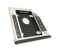 2nd HDD SSD Disco Duro Óptico Bahía Marco Caddy Adaptador para Lenovo Thinkpad L430 L530 con bisel frontal cubierta y soporte de metal de montaje