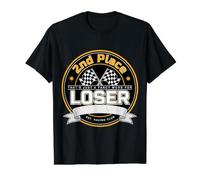 2nd Place??? That's Just a Fancy Word for Loser! - Camiseta gráfica económica, Hombre, Negro, M