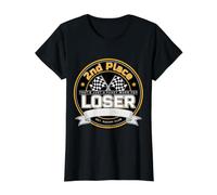 2nd Place??? That's Just a Fancy Word for Loser! - Camiseta gráfica económica, Mujer, Negro, L