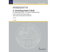 2nd String quartet f minor: edited from the text of the Paul Hindemith complete edition by Giselher Schubert. op. 10. String quartet. Partition et parties.