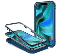 2ndSpring Funda Compatible con iPhone 6/7/8/SE 2020/iPhone SE 3 2022,Carcasa Cubierta de cámara Deslizante Proteger 360 Full Protección Anillo Soporte Bumper Case Cover,Azul