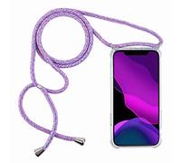 2ndSpring Funda con Cuerda Compatible con Samsung Galaxy S20 FE /S20 Fan Edition/S20 Lite,Colgante Collar Correa de Cuello Cadena Cordón,Arcoiris Azul