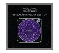 2NE1 - 2NE1 15th Anniversary Best LP Vinyl Verison Case+1ea 12inch Vinyl+3p Round Cover Poster+8p Round Poster+1ea Lyrics Poster+1ea Metal Credit Board+4p Selfie PhotoCard+Tracking Sealed
