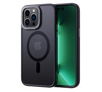 2NSPDRGNI Magnética Funda Compatible con iPhone 13,Traslucida Mate Carcasa Case Cover,Negro