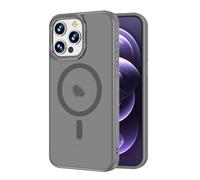 2NSPDRGNI Magnética Funda Compatible con iPhone 15 Pro MAX,Traslucida Mate Carcasa Case Cover,Gris